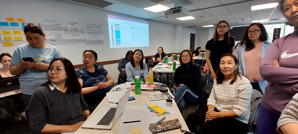 Group of people in a classroom